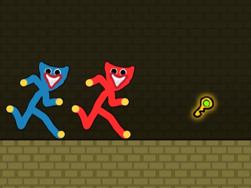 Red and Blue Stickman Huggy