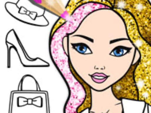 Fashion Coloring Glitter