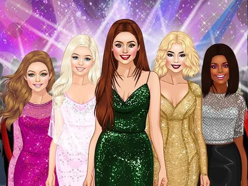 Red Carpet Dress Up Game for Girl