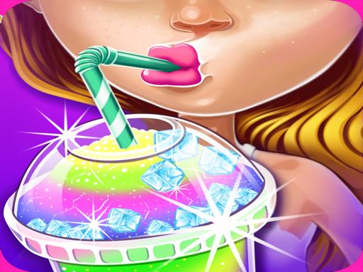 Ice Slushy Maker Rainbow Desserts game online