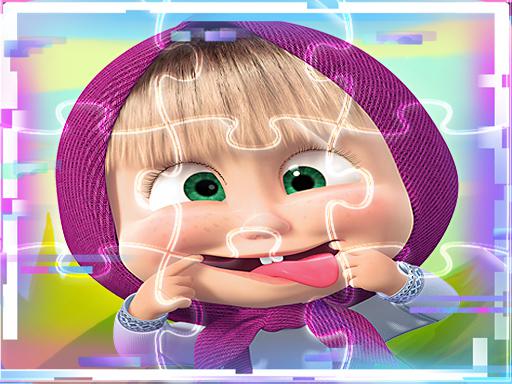 Masha and the Bear Match3 Puzzle Slides